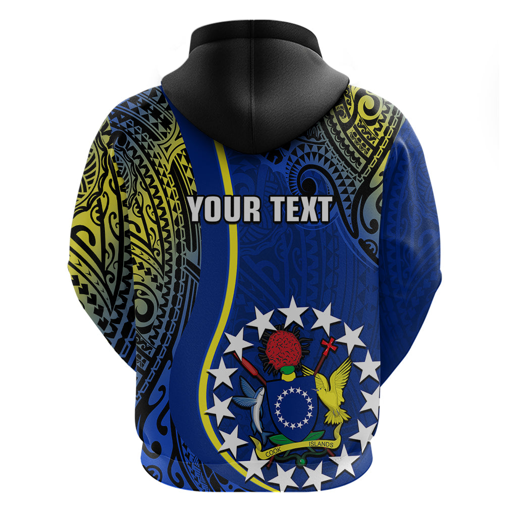 Custom Cook Islands Hoodie Mangaia Gospel Day Blue Version LT14