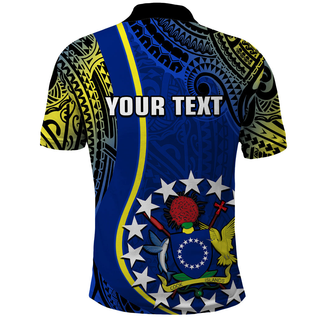 Custom Cook Islands Polo Shirt Mangaia Gospel Day Blue Version LT14
