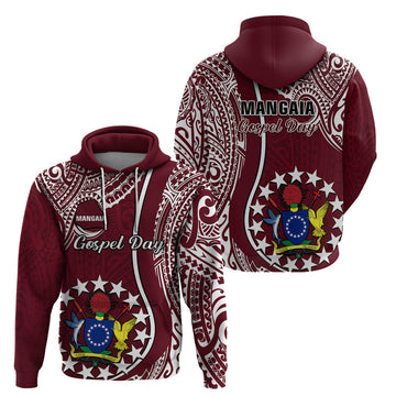 June 15 Mangaia Gospel Day Mangaia Cook Islands Hoodie Maroon Version LT14