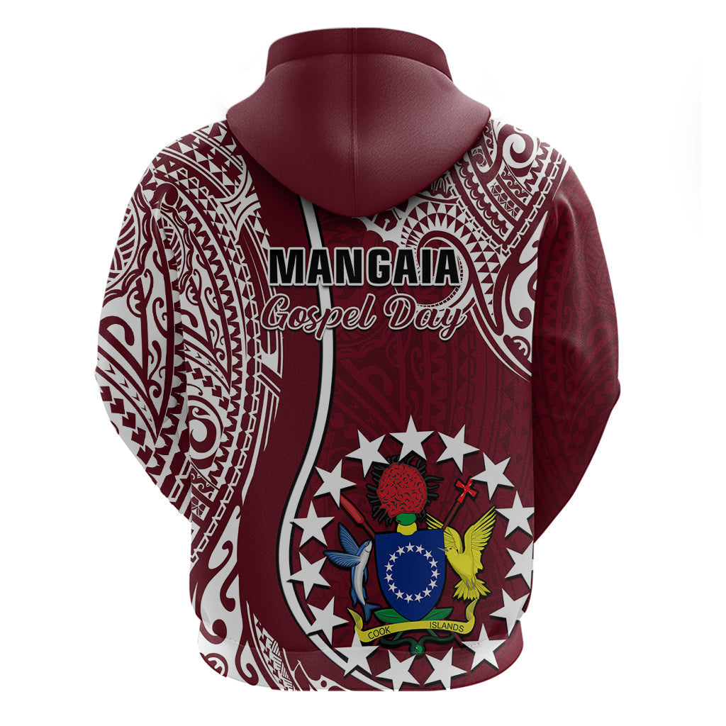 June 15 Mangaia Gospel Day Mangaia Cook Islands Hoodie Maroon Version LT14