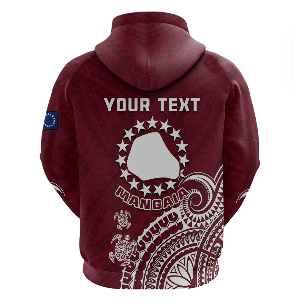 Custom Mangaia Cook Islands Hoodie Polynesian Sea Turtle LT14