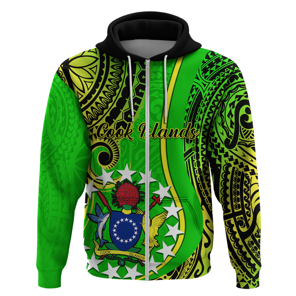 Custom Cook Islands Hoodie Kuki Airani Coat Of Arms LT14