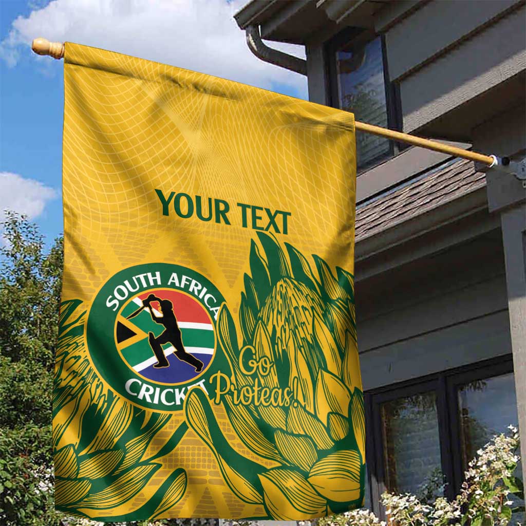 Custom South Africa Cricket Garden Flag 2024 African Pattern Go Proteas LT14