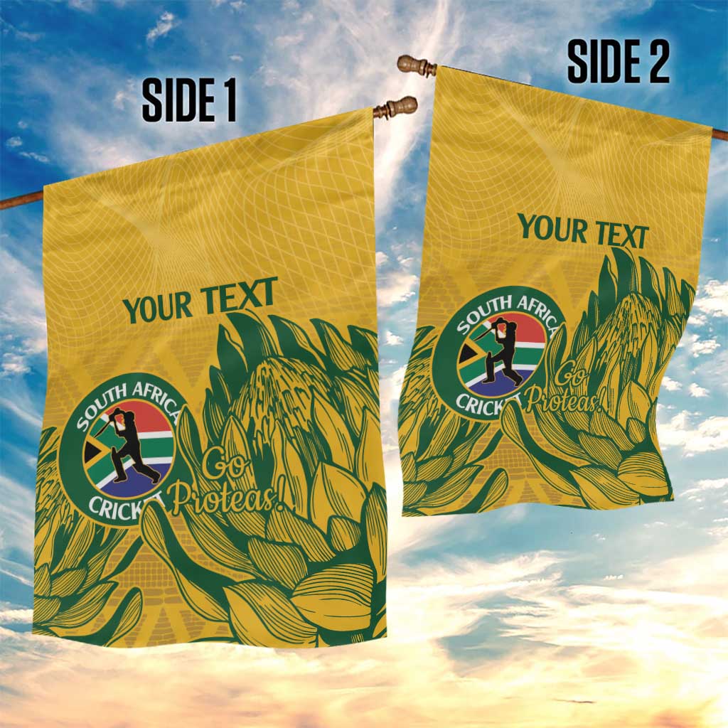 Custom South Africa Cricket Garden Flag 2024 African Pattern Go Proteas LT14