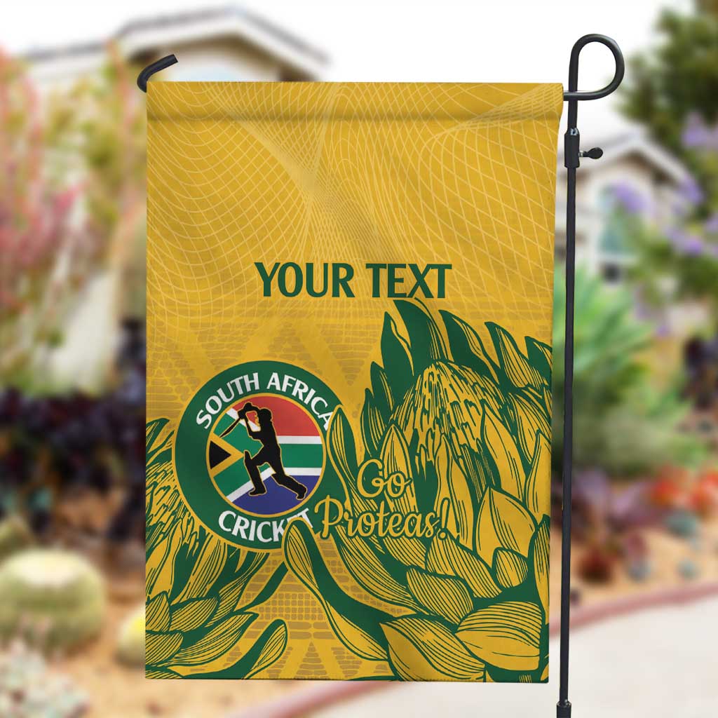 Custom South Africa Cricket Garden Flag 2024 African Pattern Go Proteas LT14