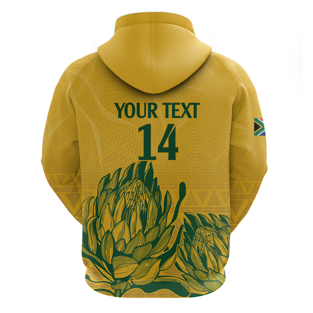 Custom South Africa Cricket Hoodie 2024 African Pattern Go Proteas LT14