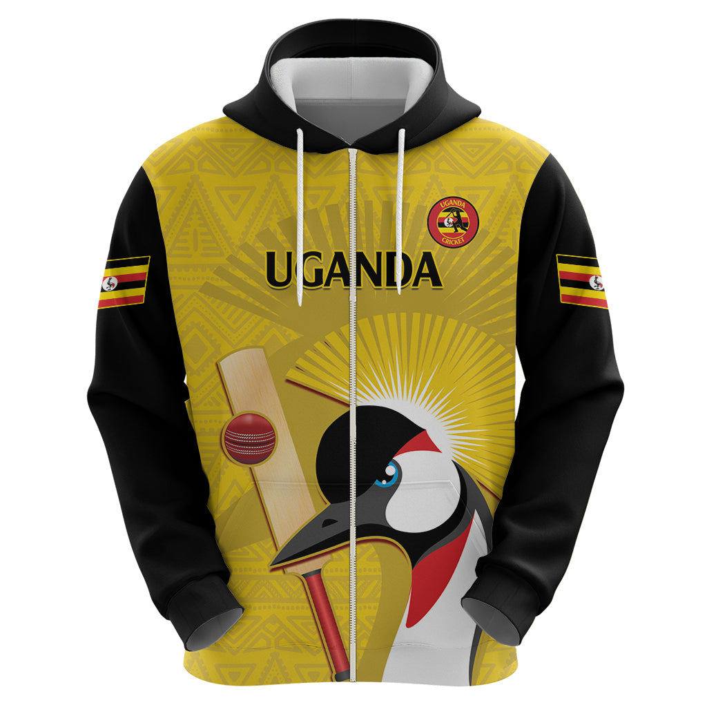 Custom Uganda Cricket Hoodie Ugandan Grey Crowned Crane LT14