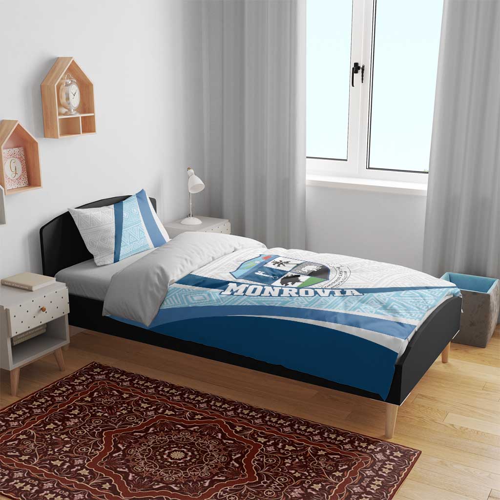 Afro Liberia Monrovia Capital Bedding Set African Pattern Curves Style LT14