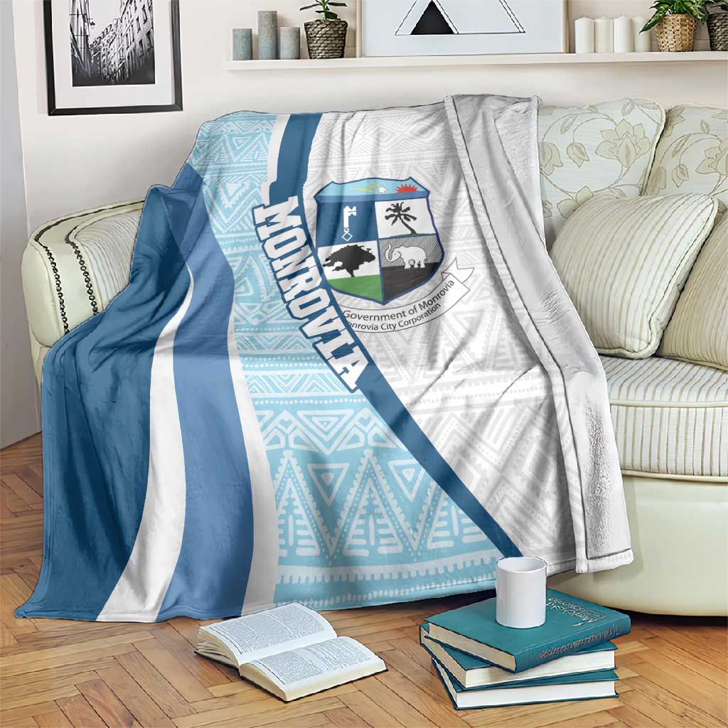 Afro Liberia Monrovia Capital Blanket African Pattern Curves Style LT14