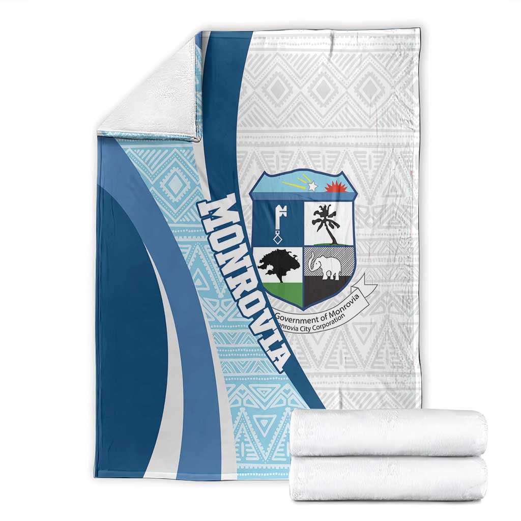 Afro Liberia Monrovia Capital Blanket African Pattern Curves Style LT14
