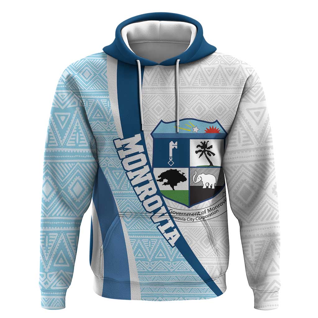 Liberia Monrovia Capital Hoodie African Pattern Curves Style LT14