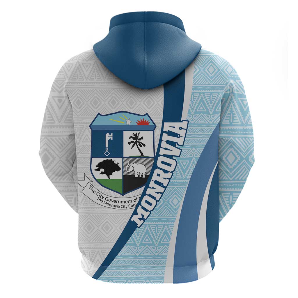 Liberia Monrovia Capital Hoodie African Pattern Curves Style LT14