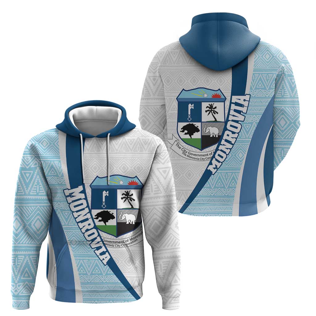 Liberia Monrovia Capital Hoodie African Pattern Curves Style LT14