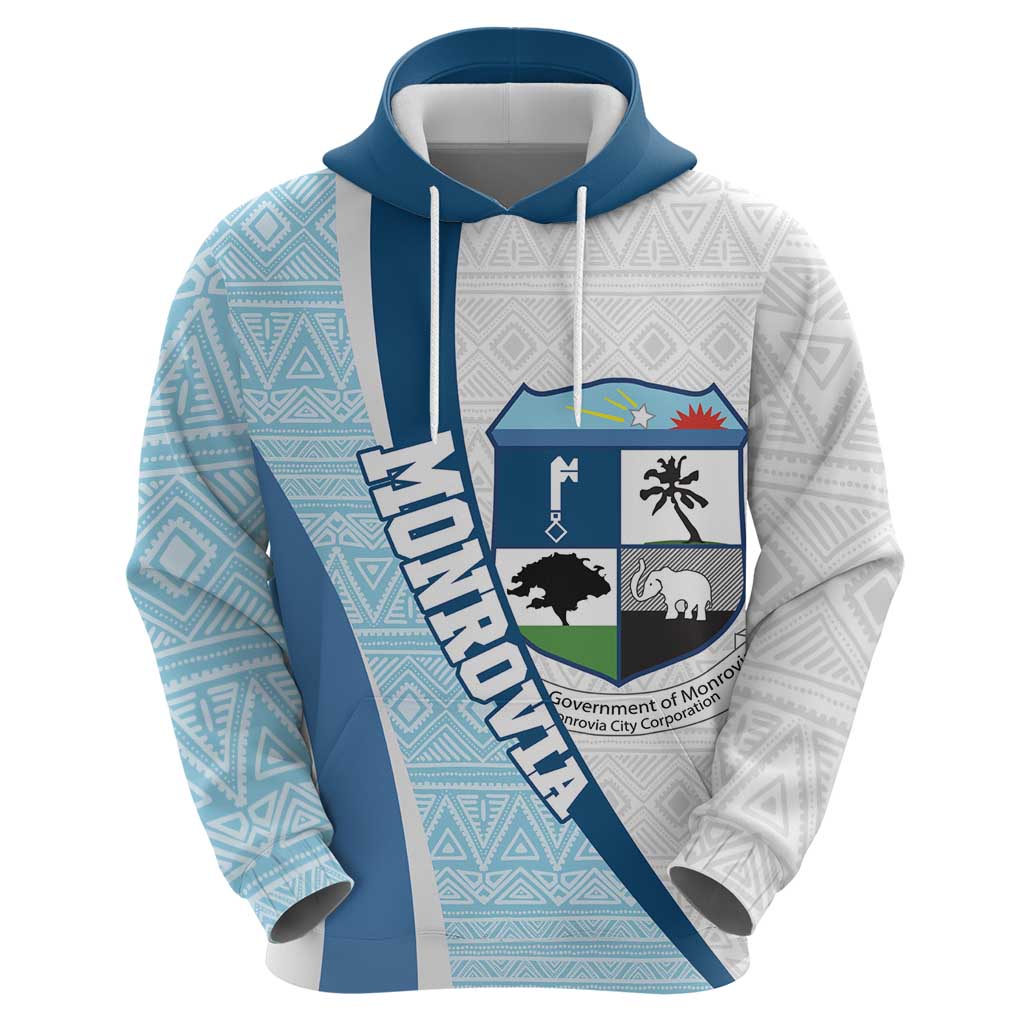 Liberia Monrovia Capital Hoodie African Pattern Curves Style LT14