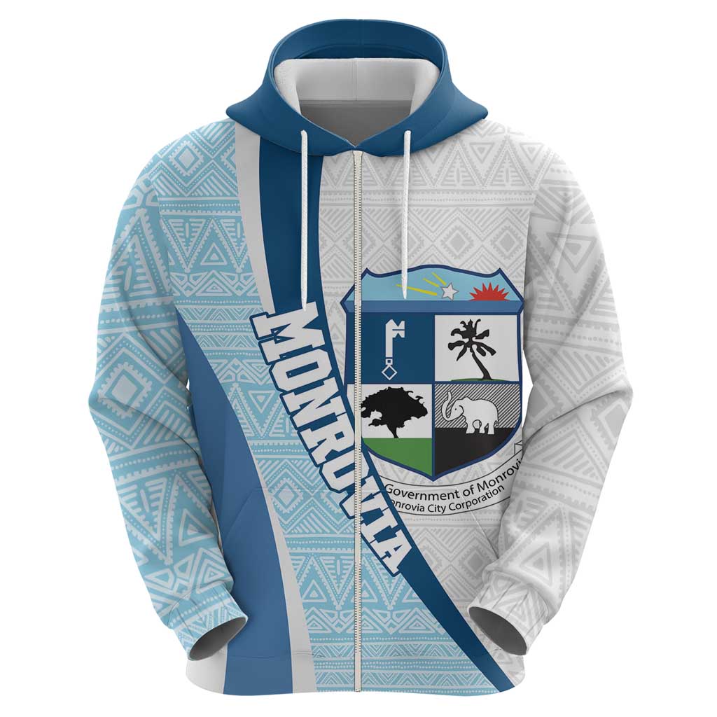 Liberia Monrovia Capital Hoodie African Pattern Curves Style LT14