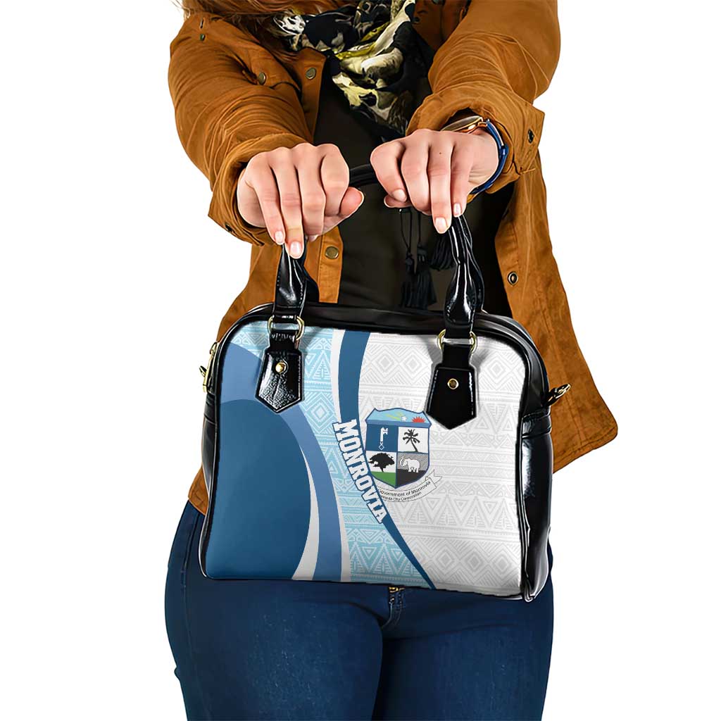 Liberia Monrovia Capital Shoulder Handbag African Pattern Curves Style LT14