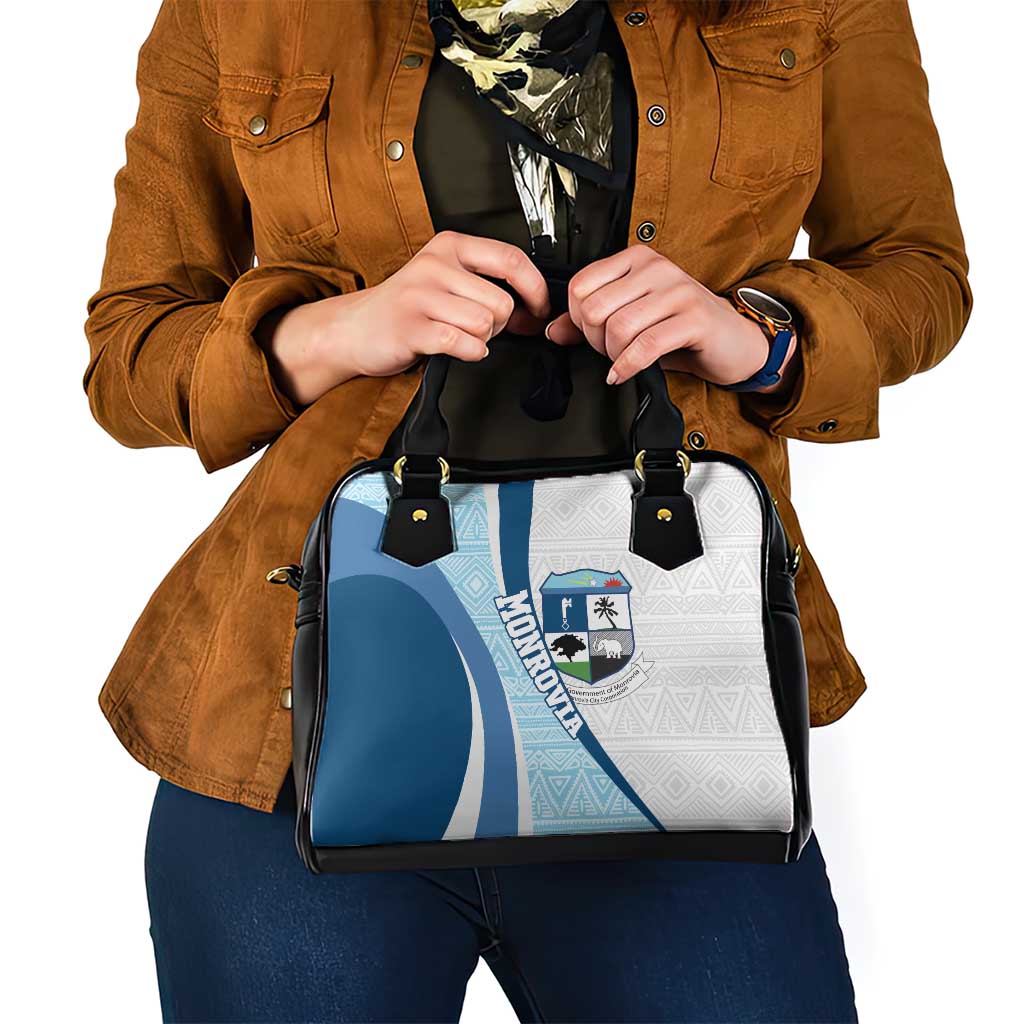 Liberia Monrovia Capital Shoulder Handbag African Pattern Curves Style LT14