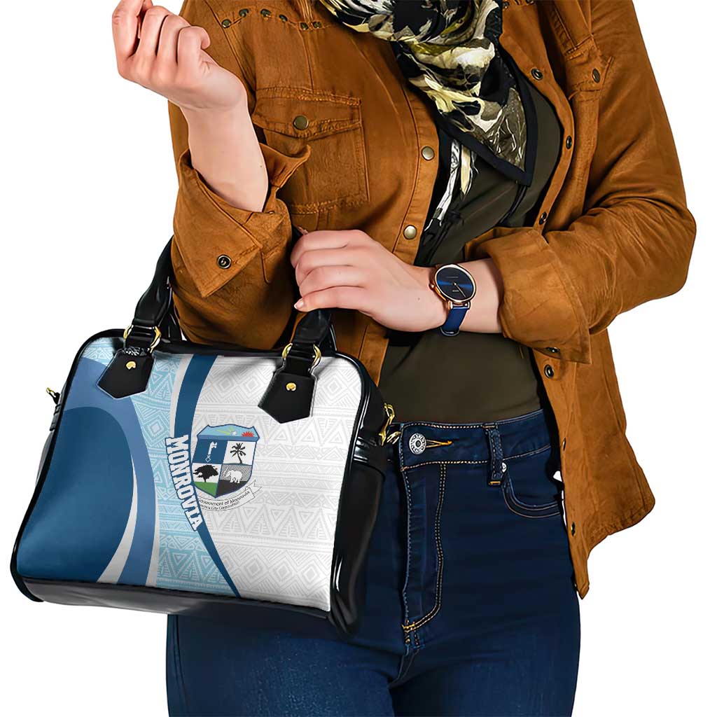 Liberia Monrovia Capital Shoulder Handbag African Pattern Curves Style LT14