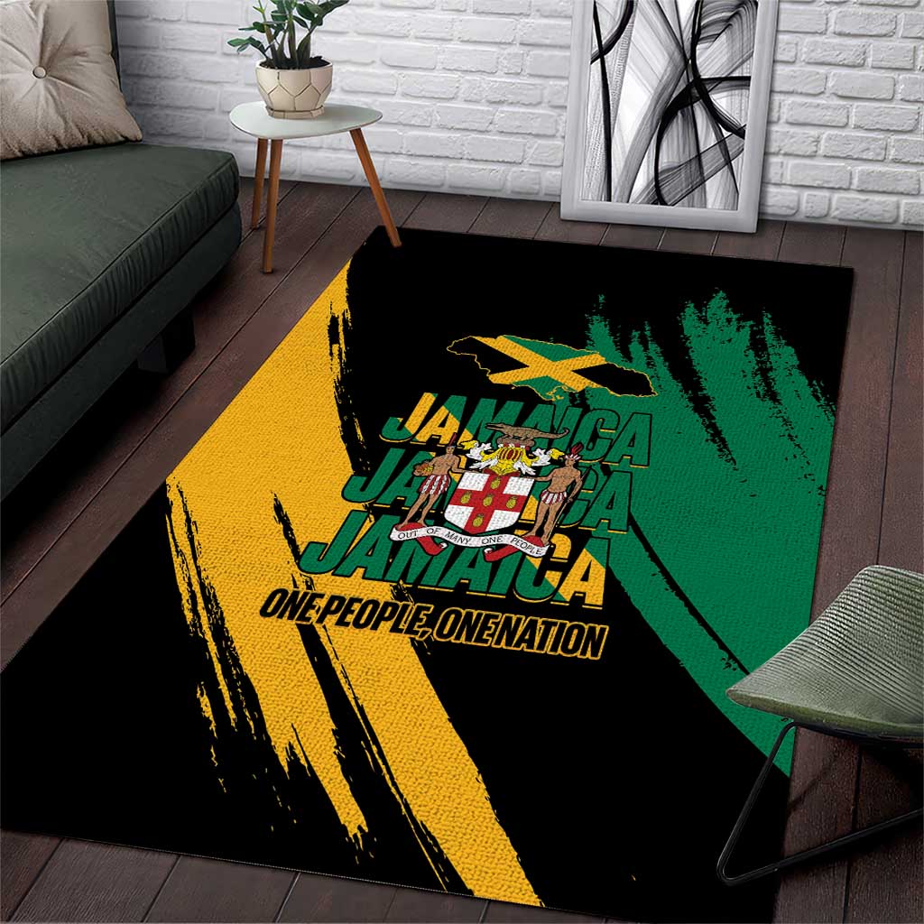 Jumieka Independence Day Area Rug Jamaica One People, One Nation LT14