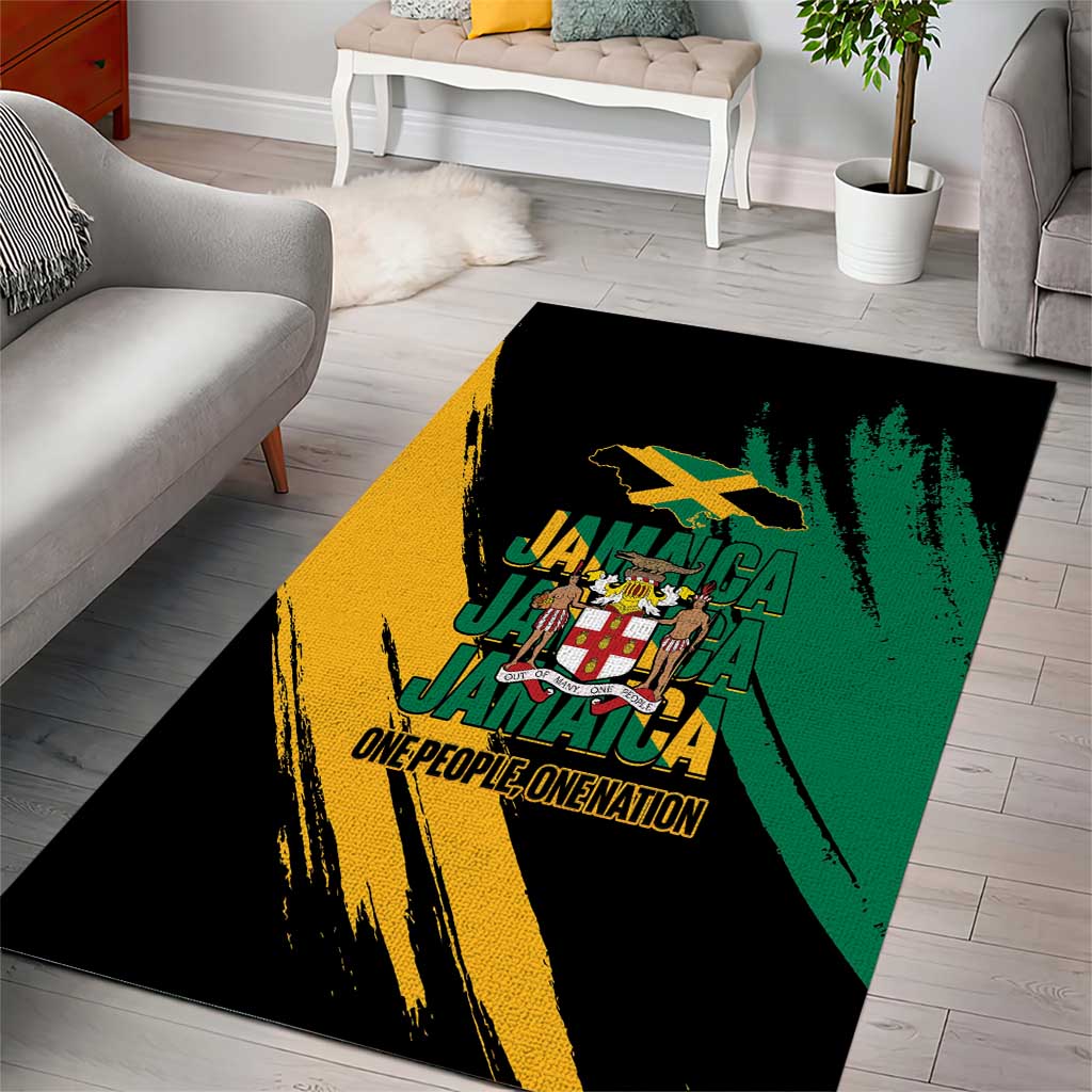 Jumieka Independence Day Area Rug Jamaica One People, One Nation LT14