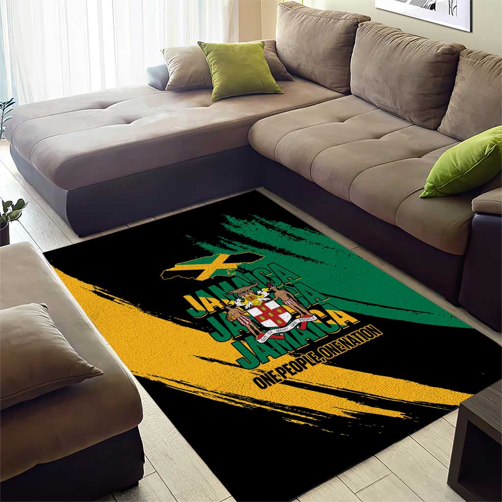 Jumieka Independence Day Area Rug Jamaica One People, One Nation LT14