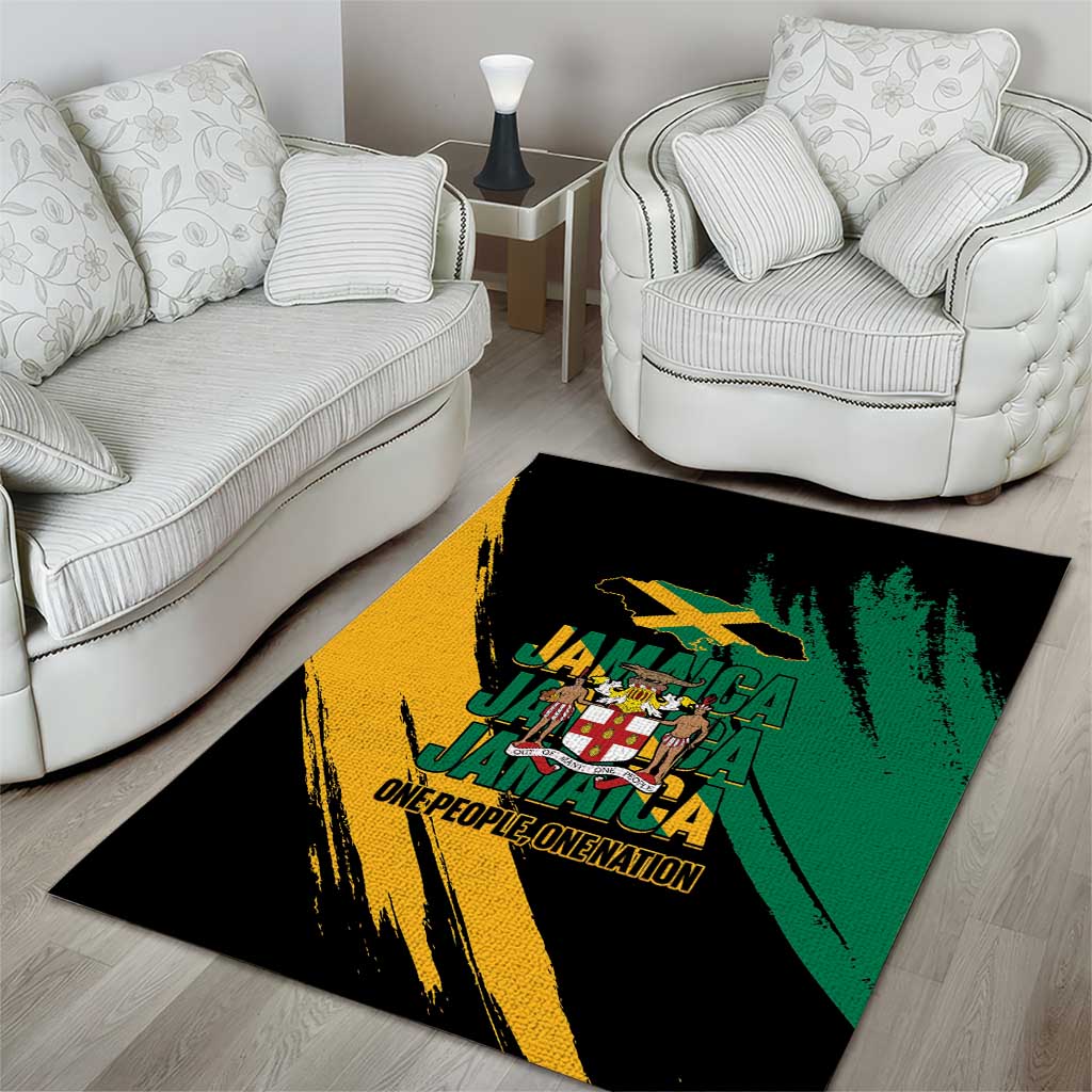 Jumieka Independence Day Area Rug Jamaica One People, One Nation LT14