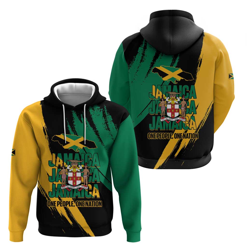 Jamaica Independence Day Hoodie One People One Nation LT14