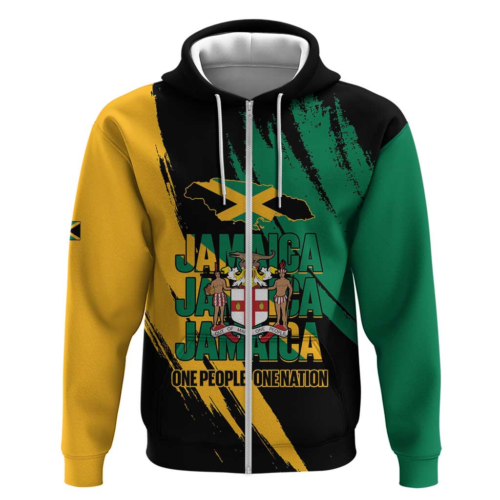 Jamaica Independence Day Hoodie One People One Nation LT14
