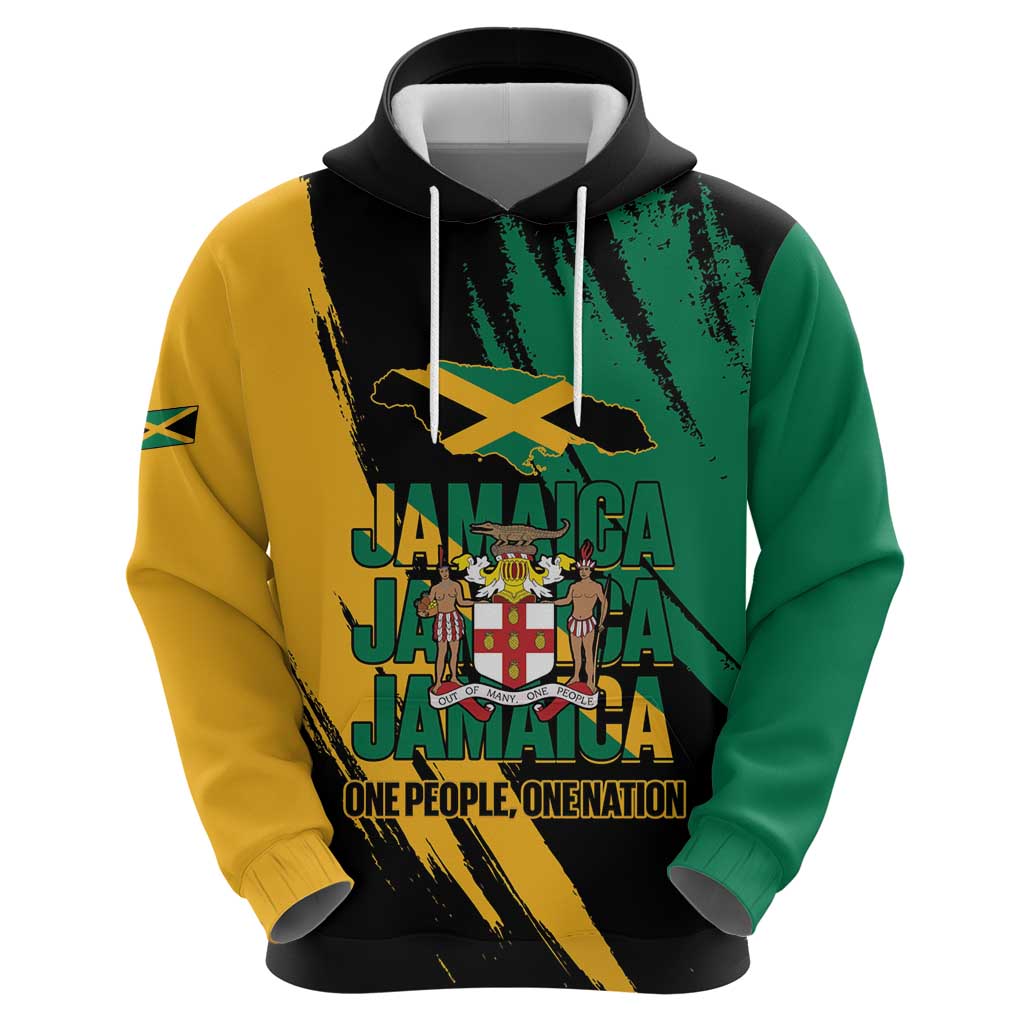 Jamaica Independence Day Hoodie One People One Nation LT14