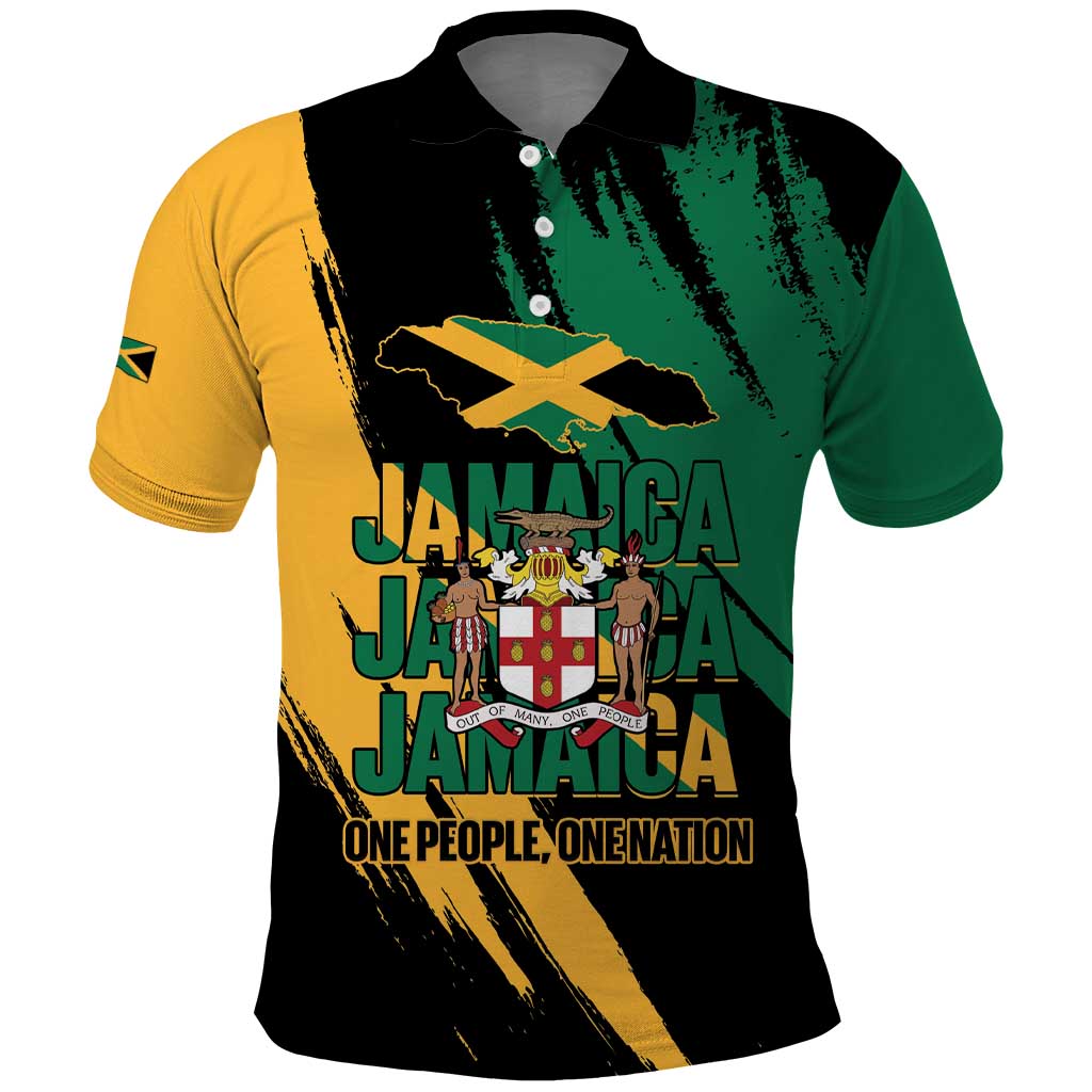 Jamaica Independence Day Polo Shirt One People One Nation LT14