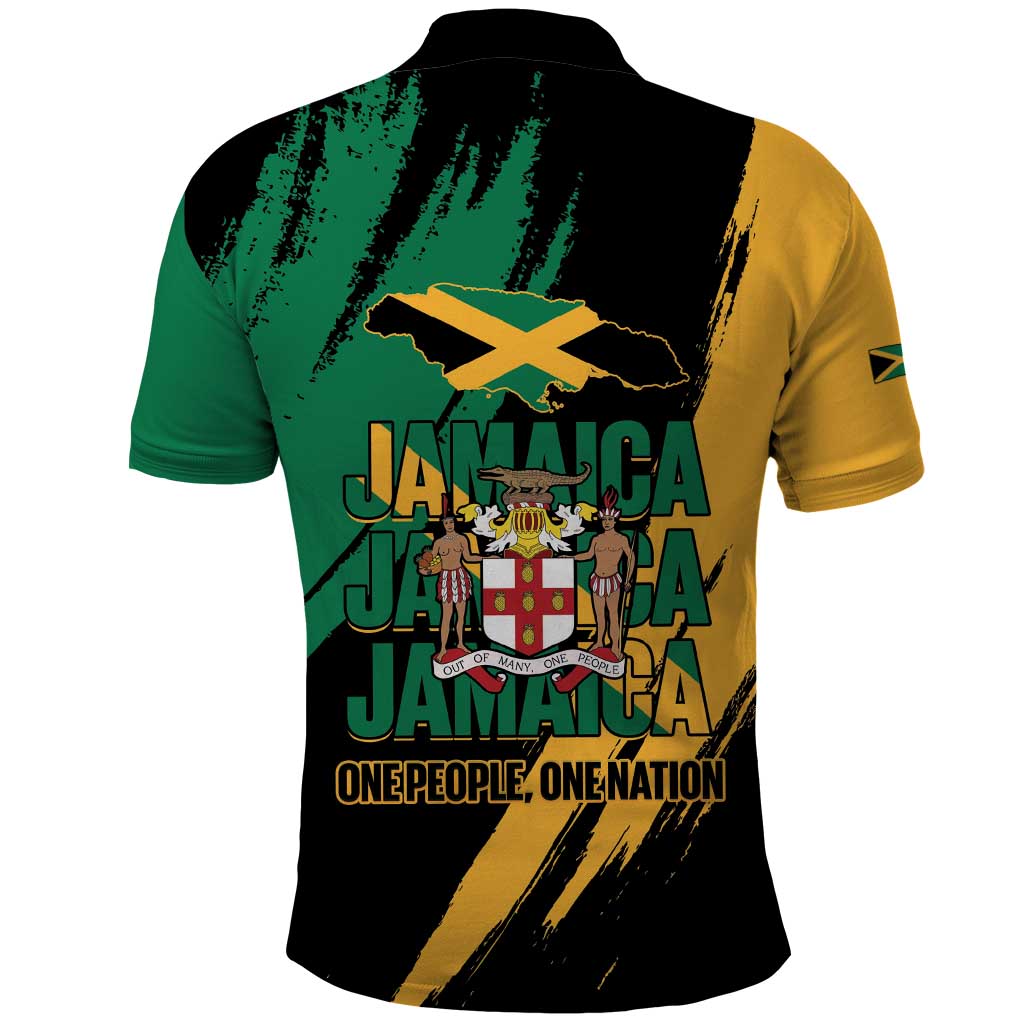 Jamaica Independence Day Polo Shirt One People One Nation LT14