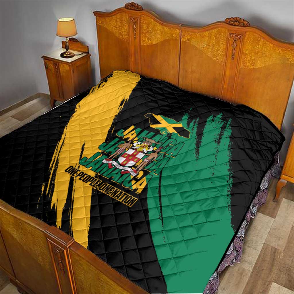 Jumieka Independence Day Quilt Jamaica One People, One Nation LT14