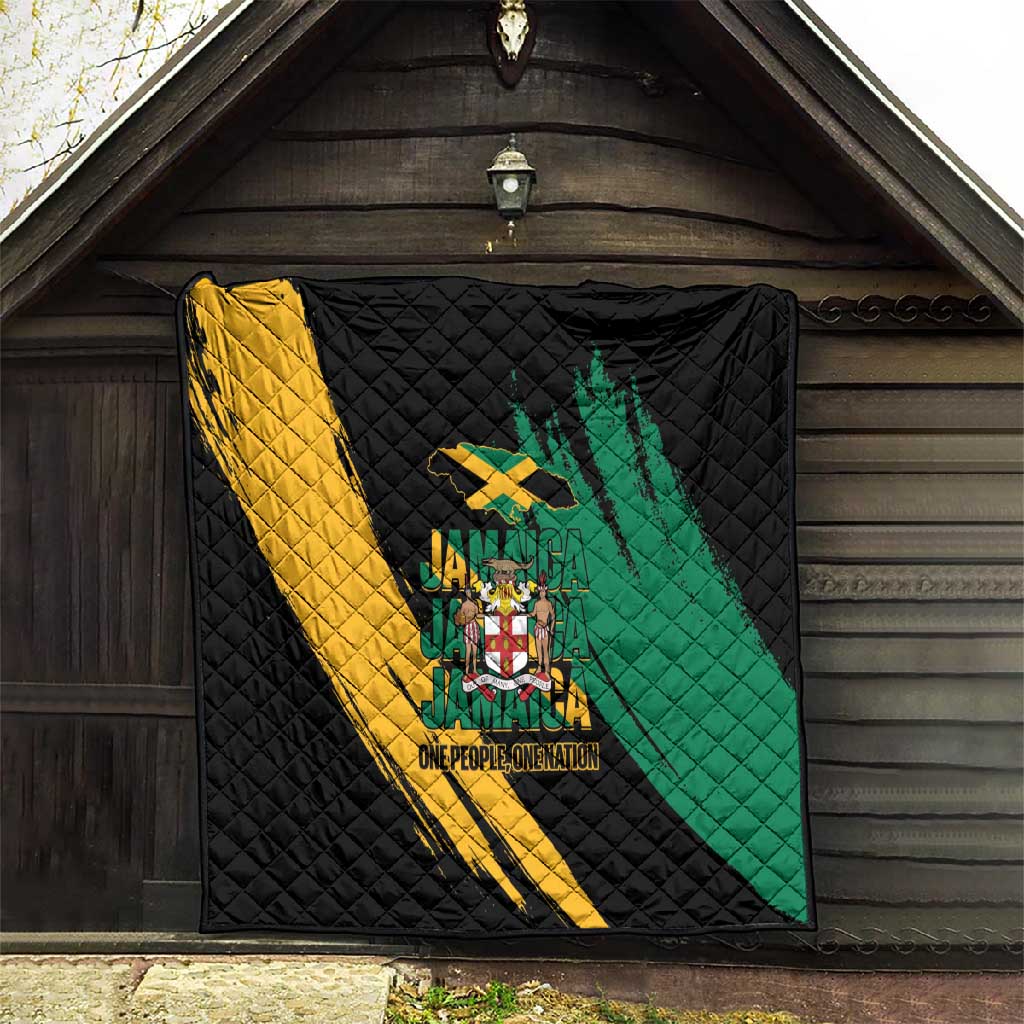 Jumieka Independence Day Quilt Jamaica One People, One Nation LT14