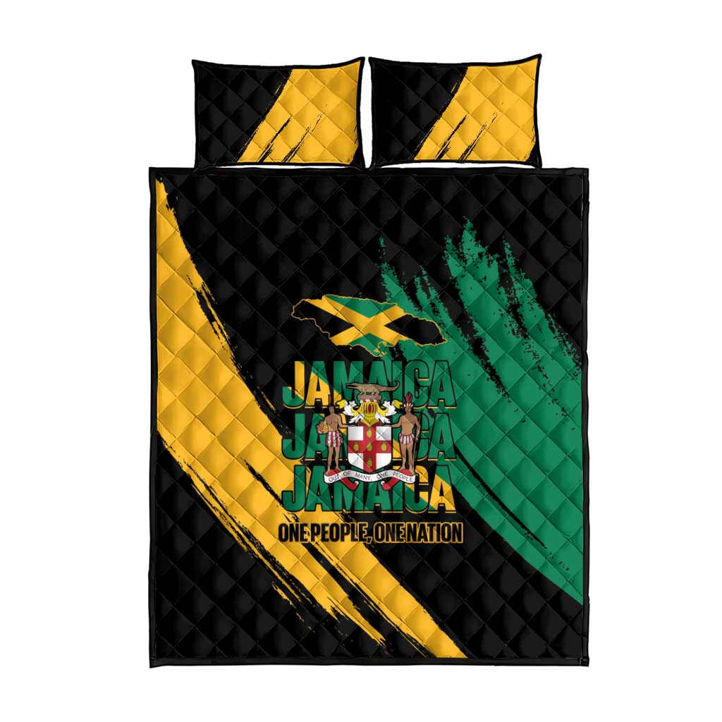 Jumieka Independence Day Quilt Bed Set Jamaica One People, One Nation LT14