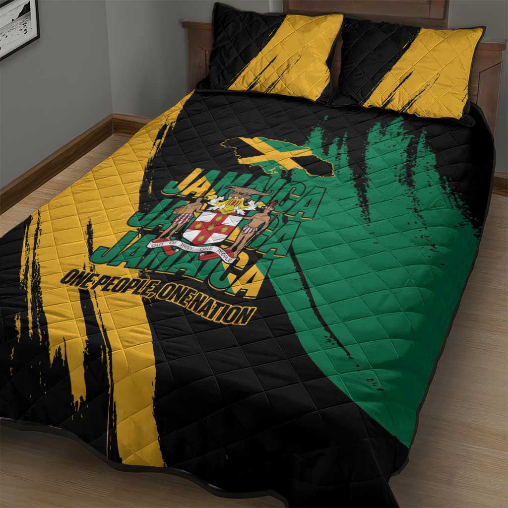 Jumieka Independence Day Quilt Bed Set Jamaica One People, One Nation LT14