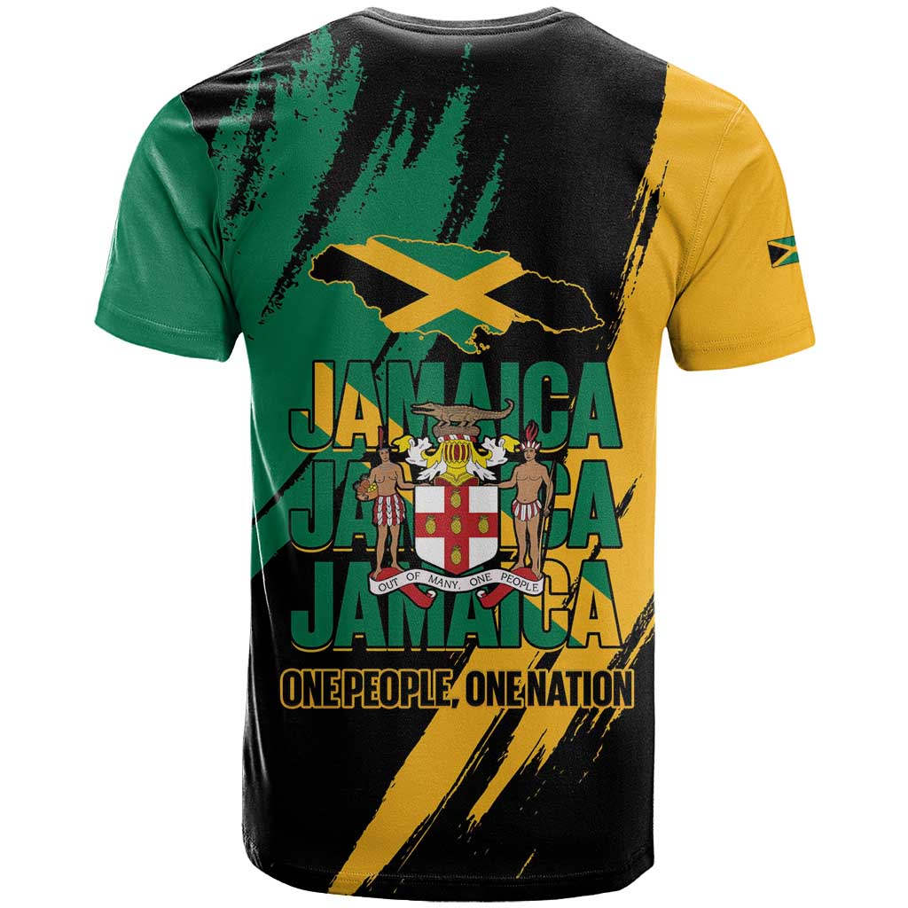 Jumieka Independence Day T shirt Jamaica One People, One Nation LT14