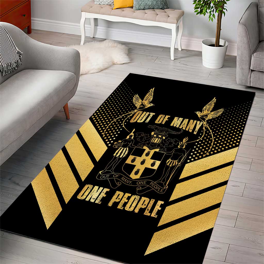 Jumieka Independence Day Area Rug Out Of Many, One People Gold Color LT14