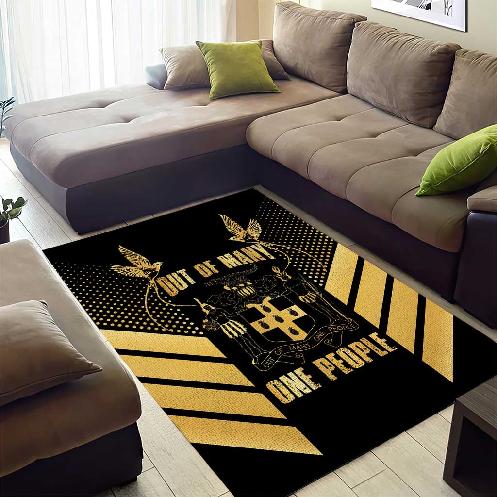 Jumieka Independence Day Area Rug Out Of Many, One People Gold Color LT14