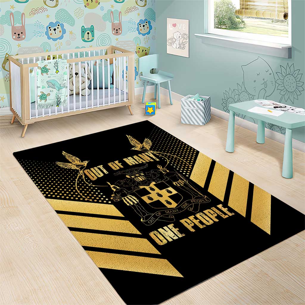 Jumieka Independence Day Area Rug Out Of Many, One People Gold Color LT14