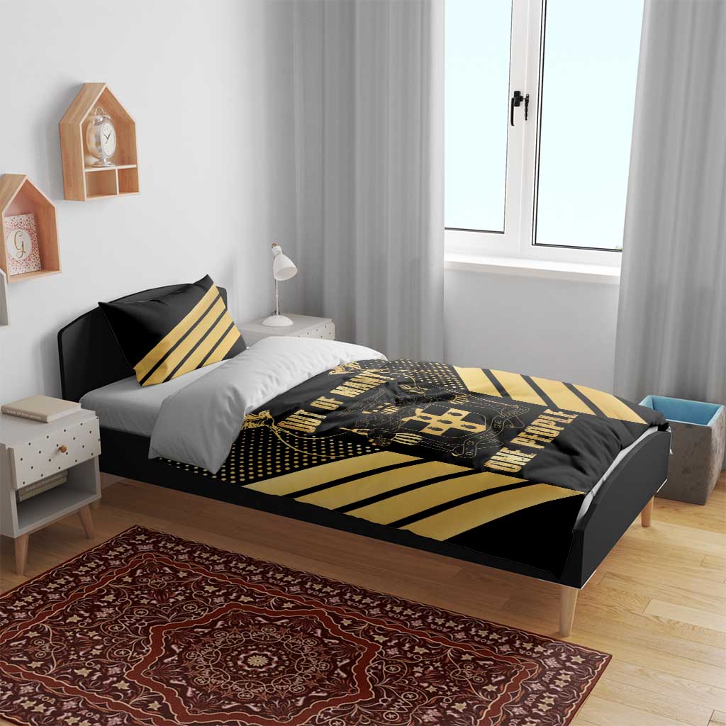 Jumieka Independence Day Bedding Set Out Of Many, One People Gold Color LT14