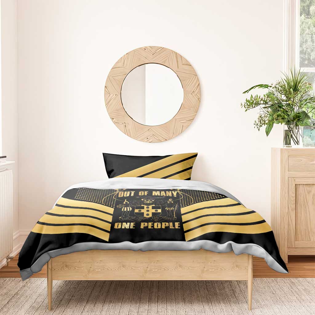 Jumieka Independence Day Bedding Set Out Of Many, One People Gold Color LT14