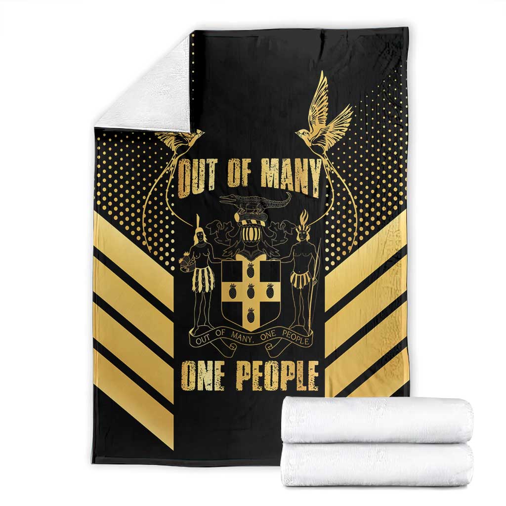 Jumieka Independence Day Blanket Out Of Many, One People Gold Color LT14
