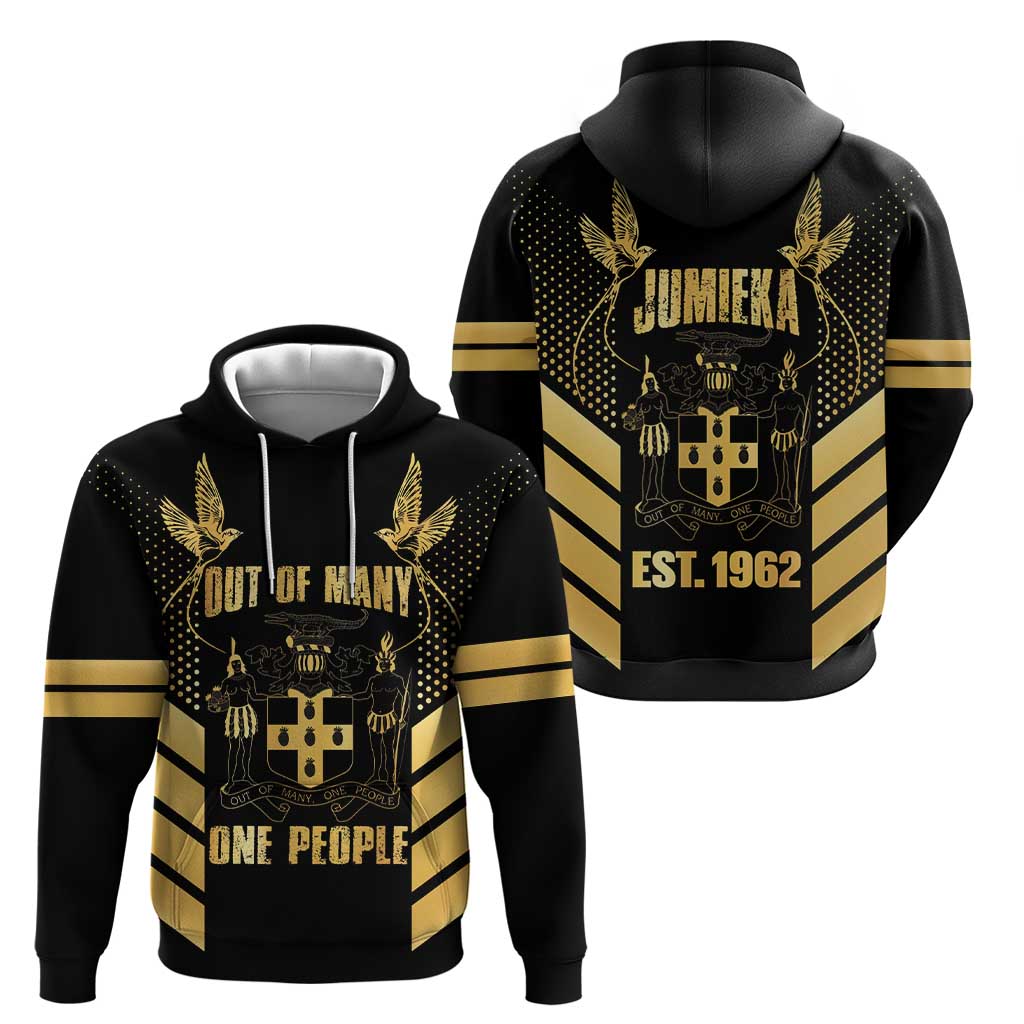 Jamaica Independence Day Hoodie Out Of Many One People Gold Color LT14