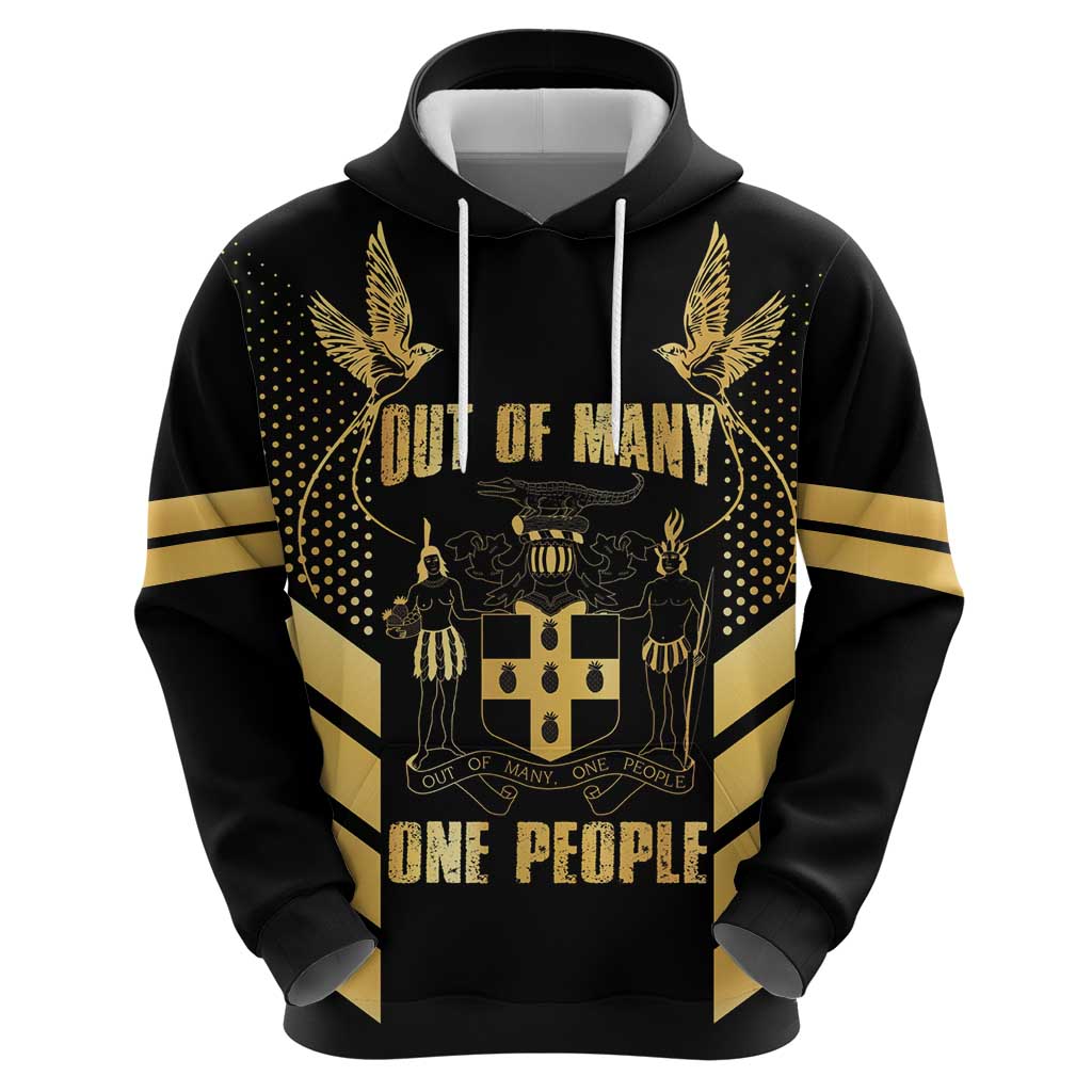 Jamaica Independence Day Hoodie Out Of Many One People Gold Color LT14