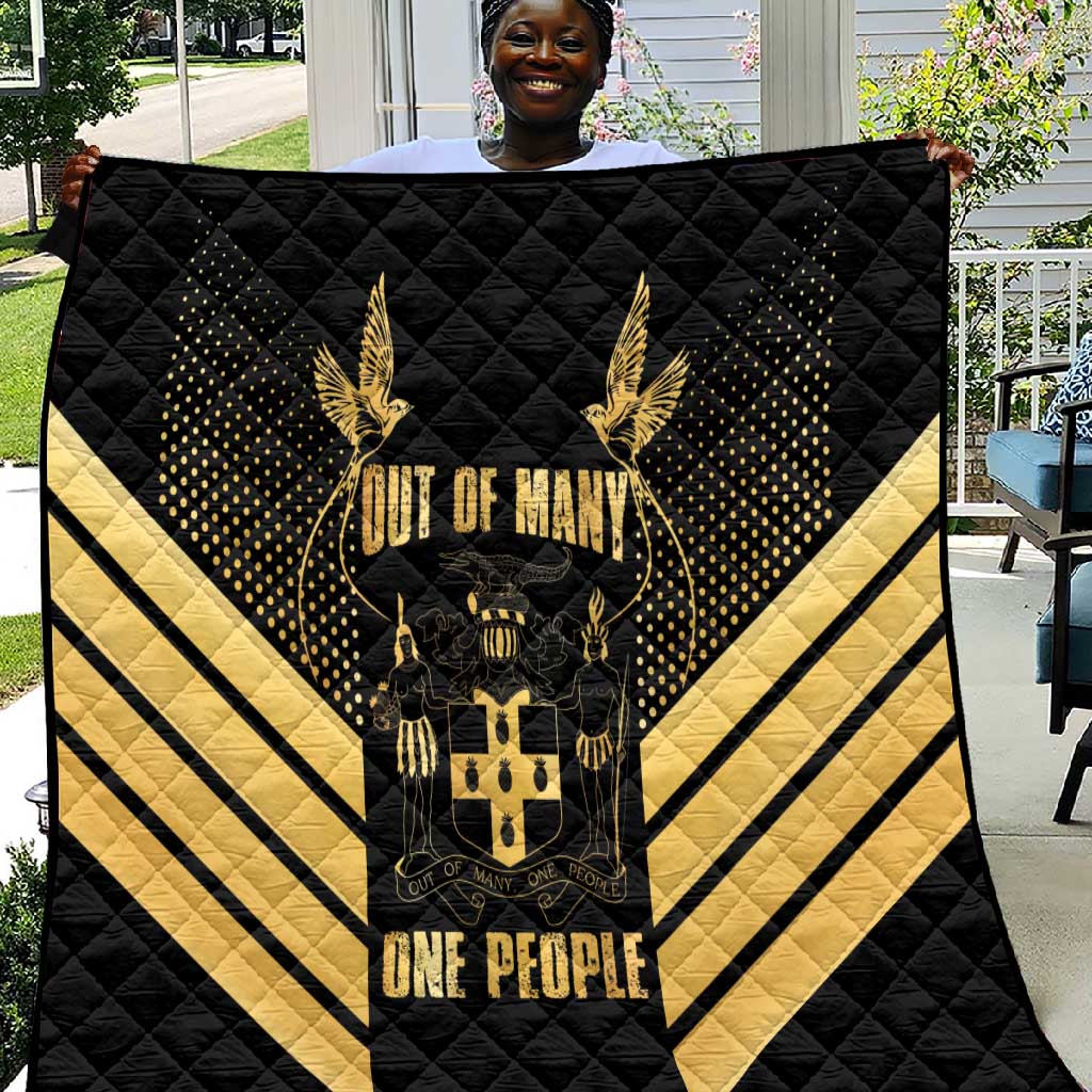Jumieka Independence Day Quilt Out Of Many, One People Gold Color LT14