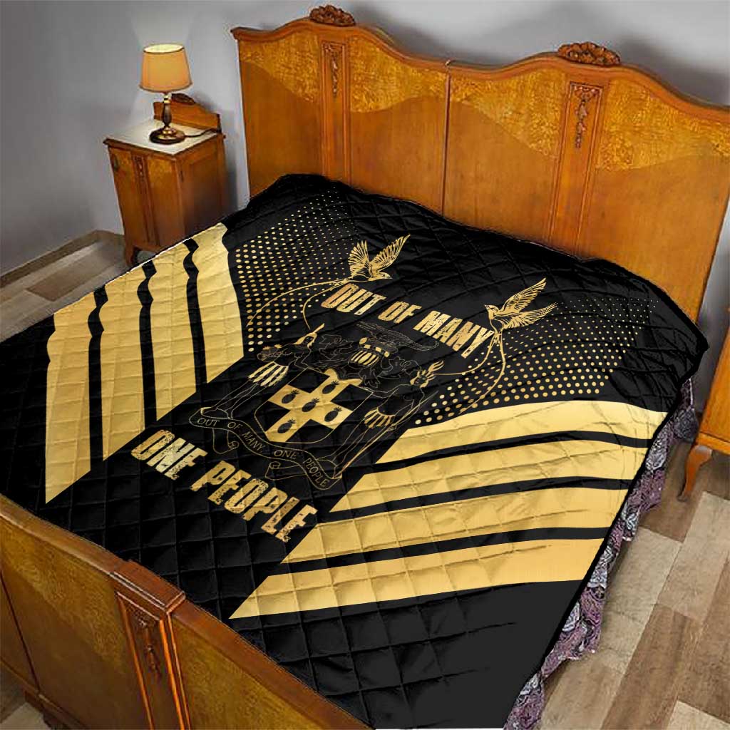 Jumieka Independence Day Quilt Out Of Many, One People Gold Color LT14