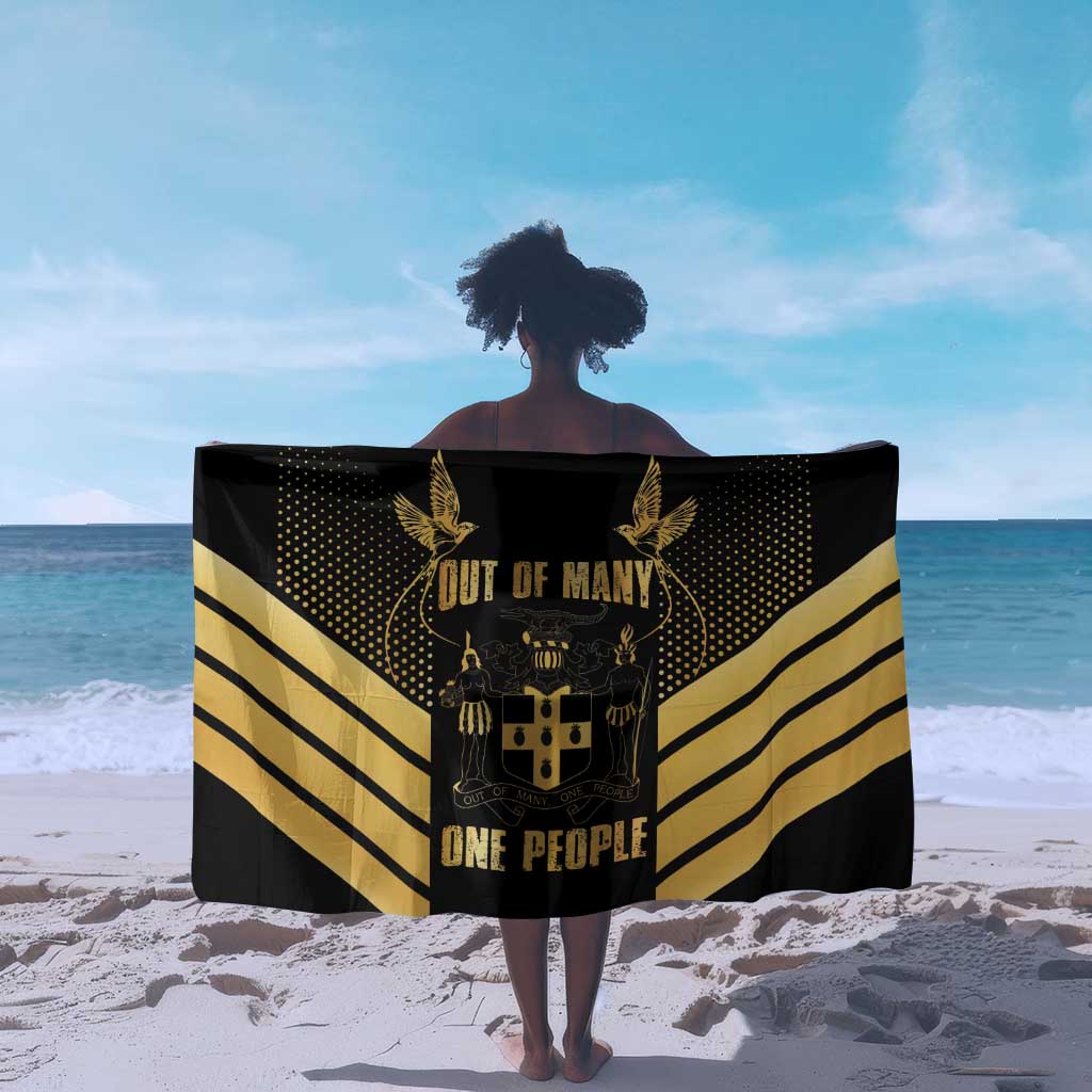 Jumieka Independence Day Sarong Out Of Many, One People Gold Color LT14