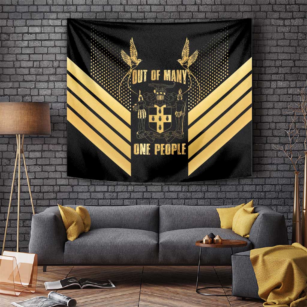 Jumieka Independence Day Tapestry Out Of Many, One People Gold Color LT14