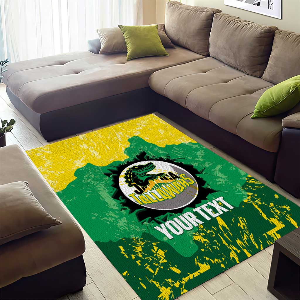 Custom Afro Jamaica Cricket Area Rug Go Champions Tallawahs Grunge Style LT14