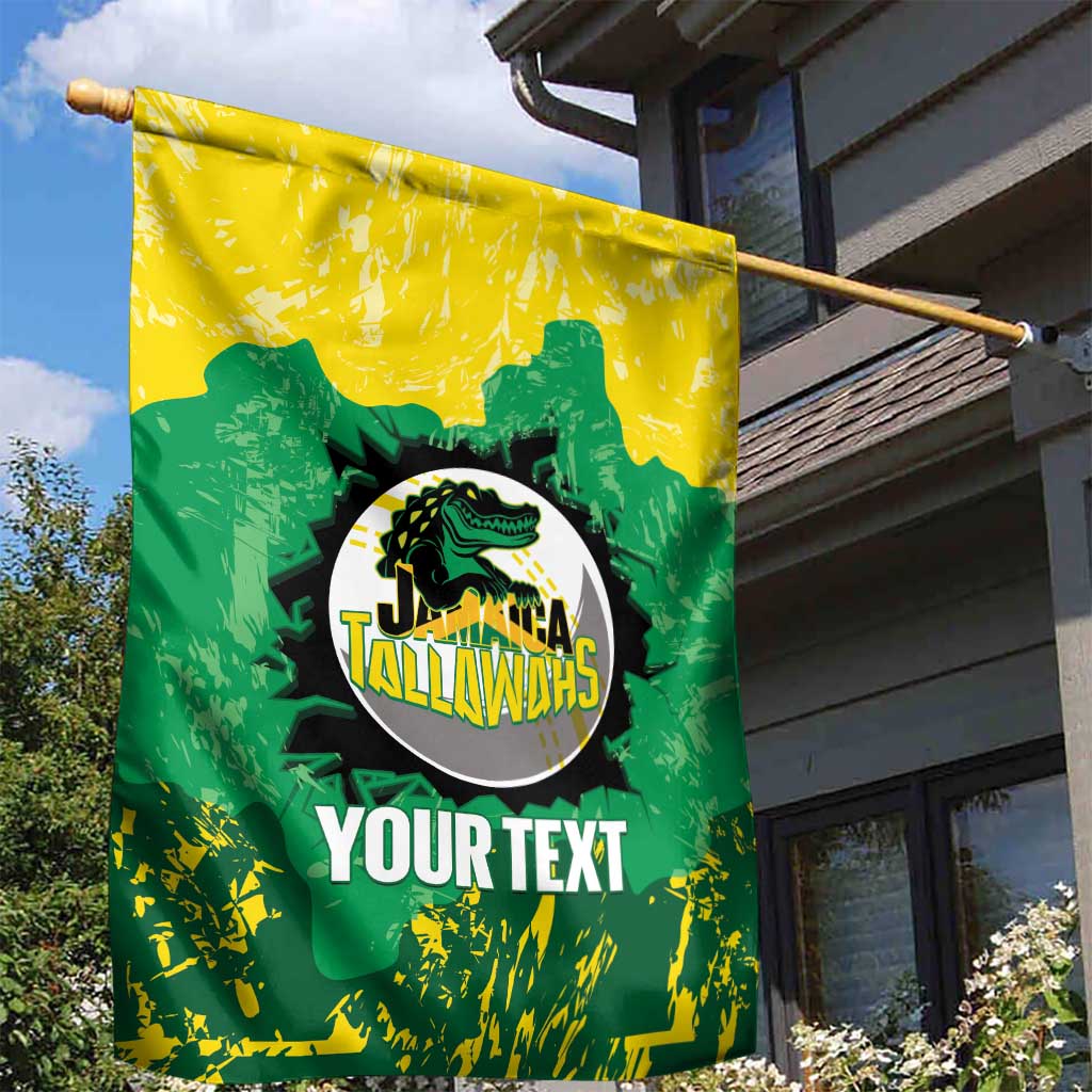 Custom Afro Jamaica Cricket Garden Flag Go Champions Tallawahs Grunge Style LT14